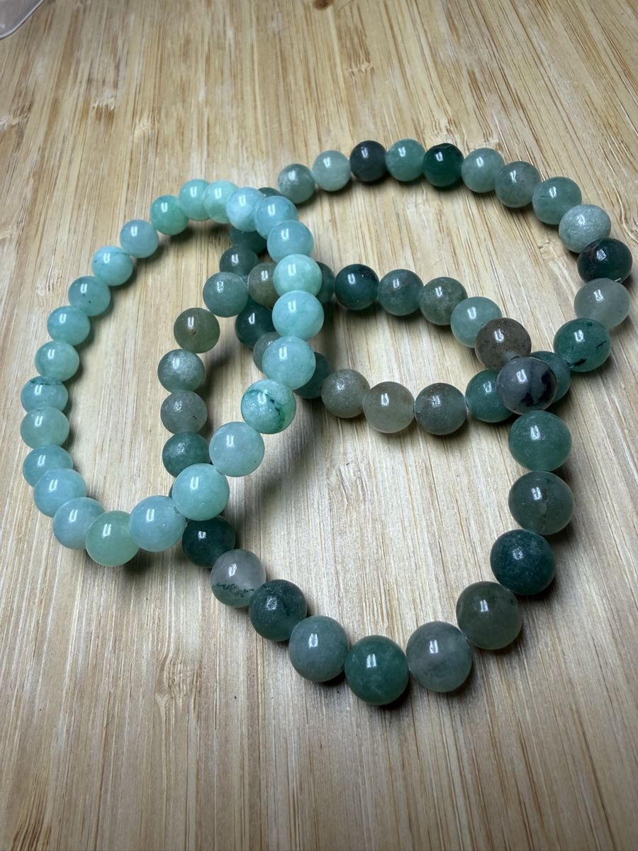Bracciali & Braccialetti: 3 Edelstein Armbänder grün elastisch NEU – Nuovo e nell'imballaggio originale da Wald ZH venduto da Carloiten 2