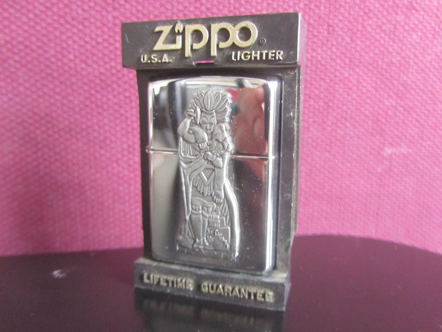 Zippo Feuerzeuge: Zippo Mayan Azteca 1996 – Gebraucht aus Pampigny von Calypso06