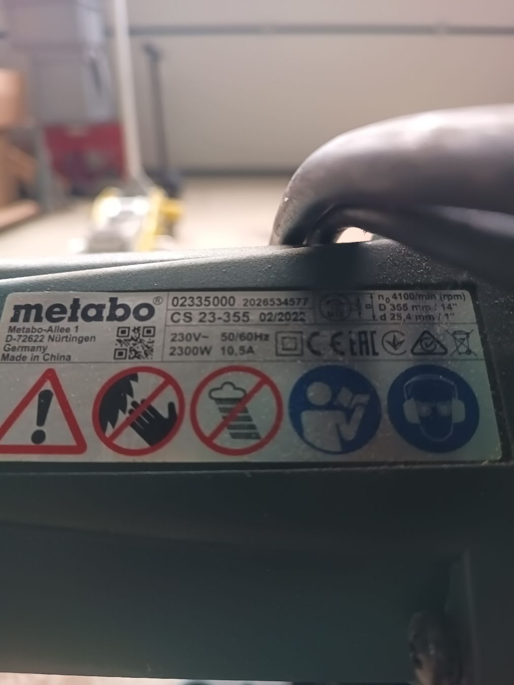 Alle Maschinen: Metabo Metalltrennschleifer – Gebraucht aus St. Antönien von powerG40 3