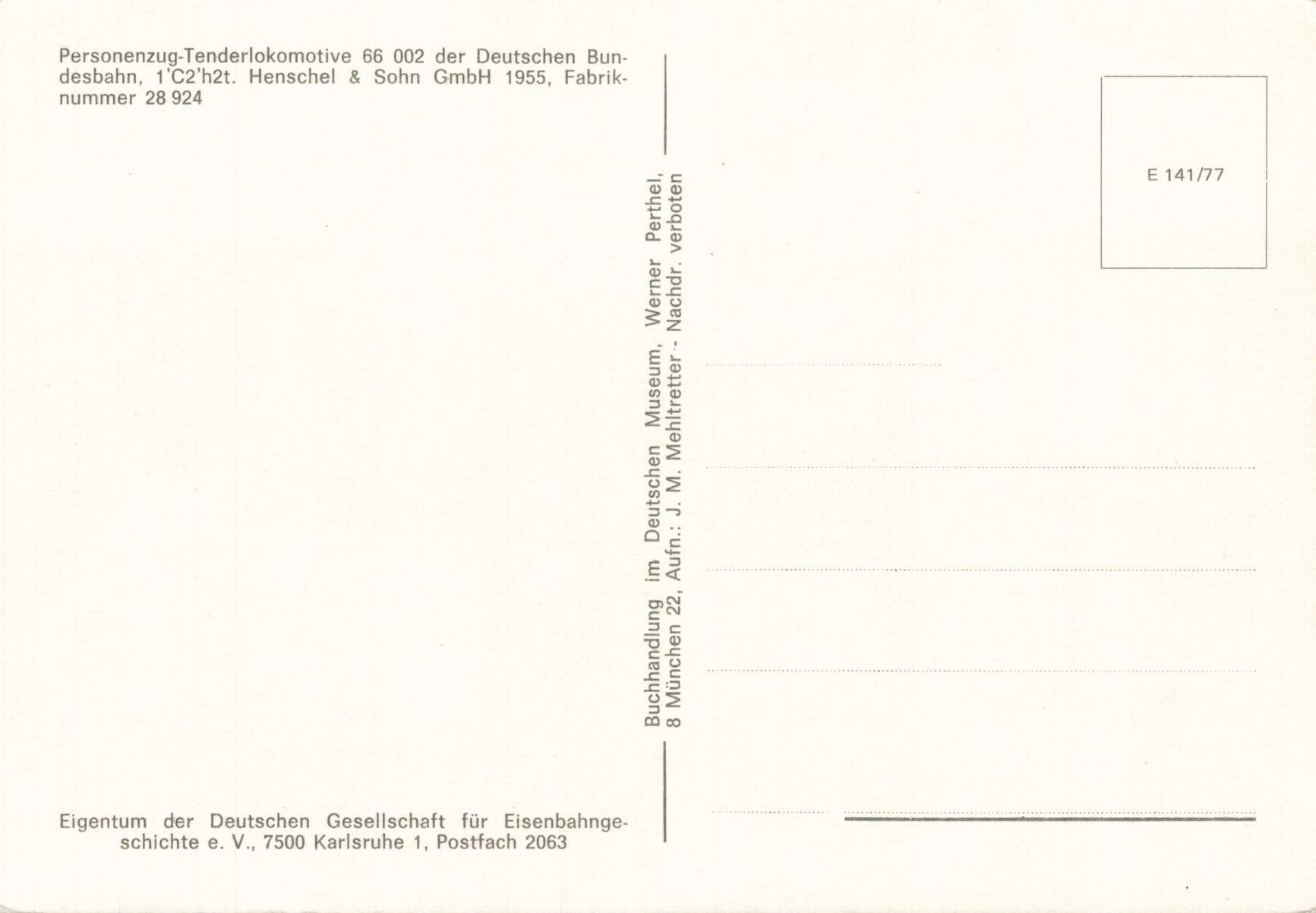 Cartoline postali: Originale, alte Ansichtskarte: Dampflokomotive BR 66 002 – Usato da Luzern venduto da Kartenansicht 1