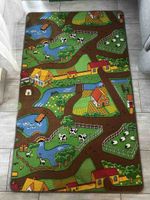Kinder Spielteppich Bauernhof Motiv gebraucht