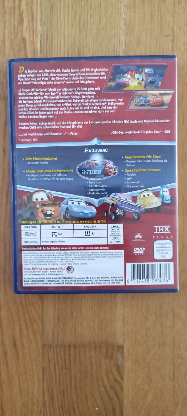 Tutti i DVDs: Cars – Usato da Kriens venduto da San74 1