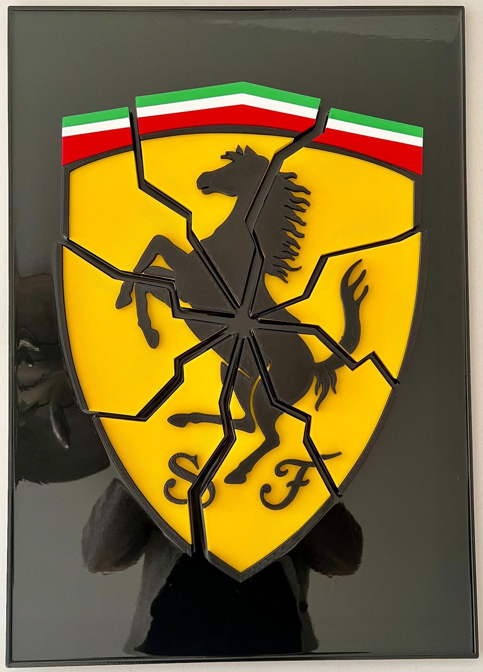 Dipinti: FERRARI CRASH 3D print artwork - Ltd.05/49, with Certificate – Nuovo e nell'imballaggio originale da Le Mont-sur-Lausanne venduto da luxurylover