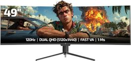 49 Zoll  Ultrawide Curved Game Power Monitor 120Hz 1ms DQHD