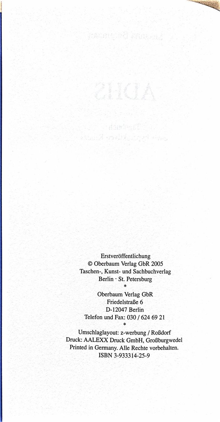 Libri: ADHS - Tagebuch eines hyperaktiven Kindes – Nuovo (secondo la descrizione) da Sarnen venduto da Livres 3