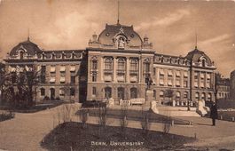 Bern, Universität, belebt, gelaufen 1912