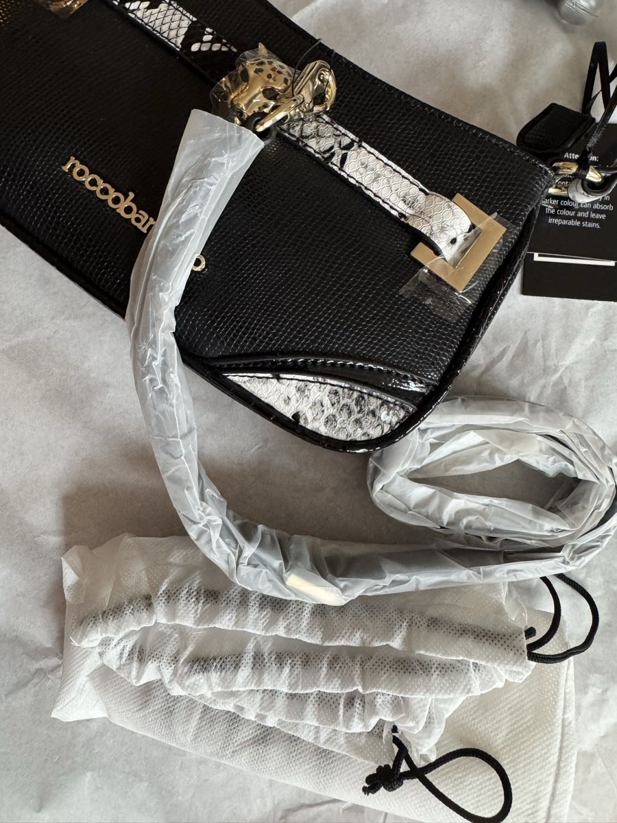 Roccobarocco Taschen für Damen: Sac RoccoBarocco noir et python NEUF chic – Neu und originalverpackt aus Morges von sandy069 2