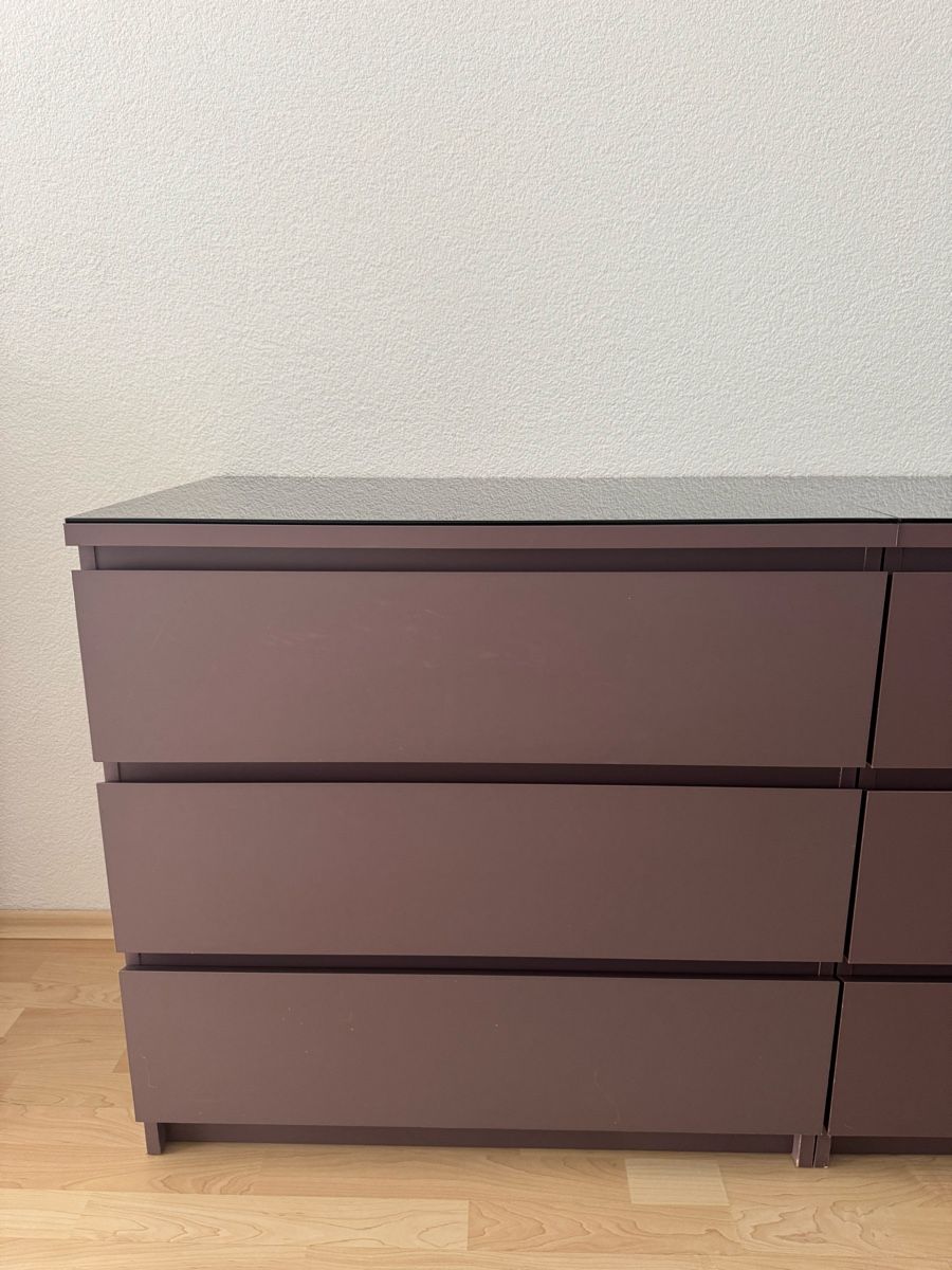 Ikea Cassettiere: 2x Ikea Malm Kommode in lila – Usato da Glattpark(Opfikon) venduto da LivS 2