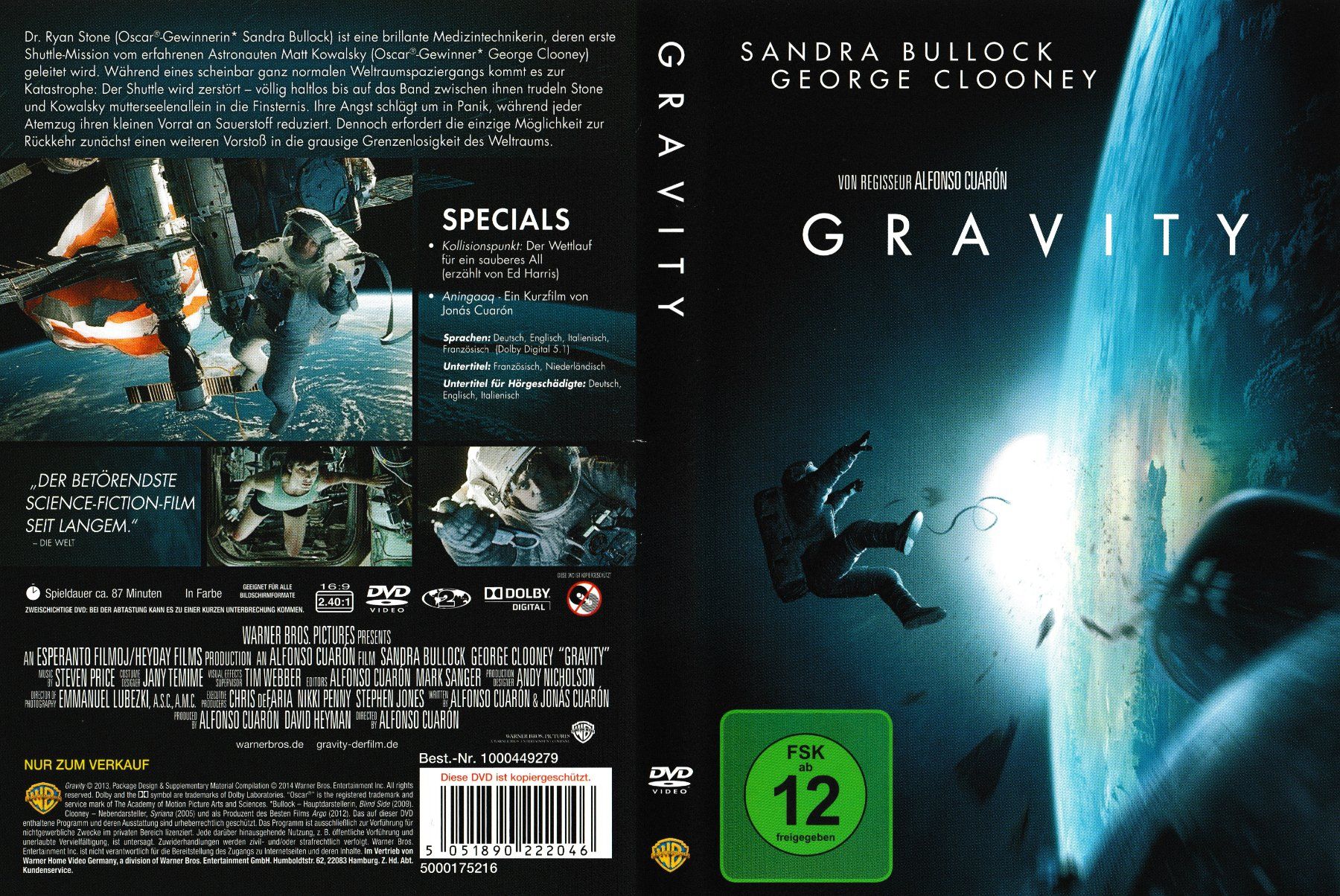 Alle DVDs: DVD - Gravity – Gebraucht aus Langnau am Albis von MediaRescuerKeLoX