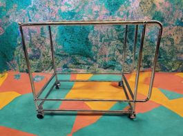 USM Haller  Barwagen aus 2xGlas & Chrom