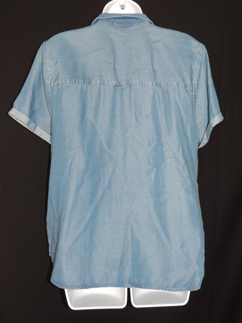 Blusen: blouse manche courte jeans bleu foncé – Gebraucht aus Genève von Axelle333 8