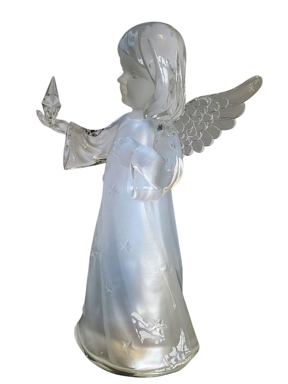 Figuren: LED-Engel, stehend mit Stern mit LSD Beleuchtung, H. ca.28cm – Neu und originalverpackt aus Kaltbrunn von bue_xtg5 3