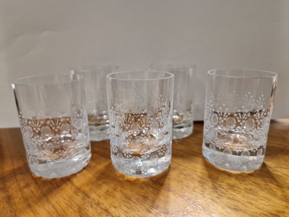 Kristall-Schnapsgläser Mit 24K Goldflocken – 6 Stück, 15 Ml, Bleifrei, Für Tequila & Mehr