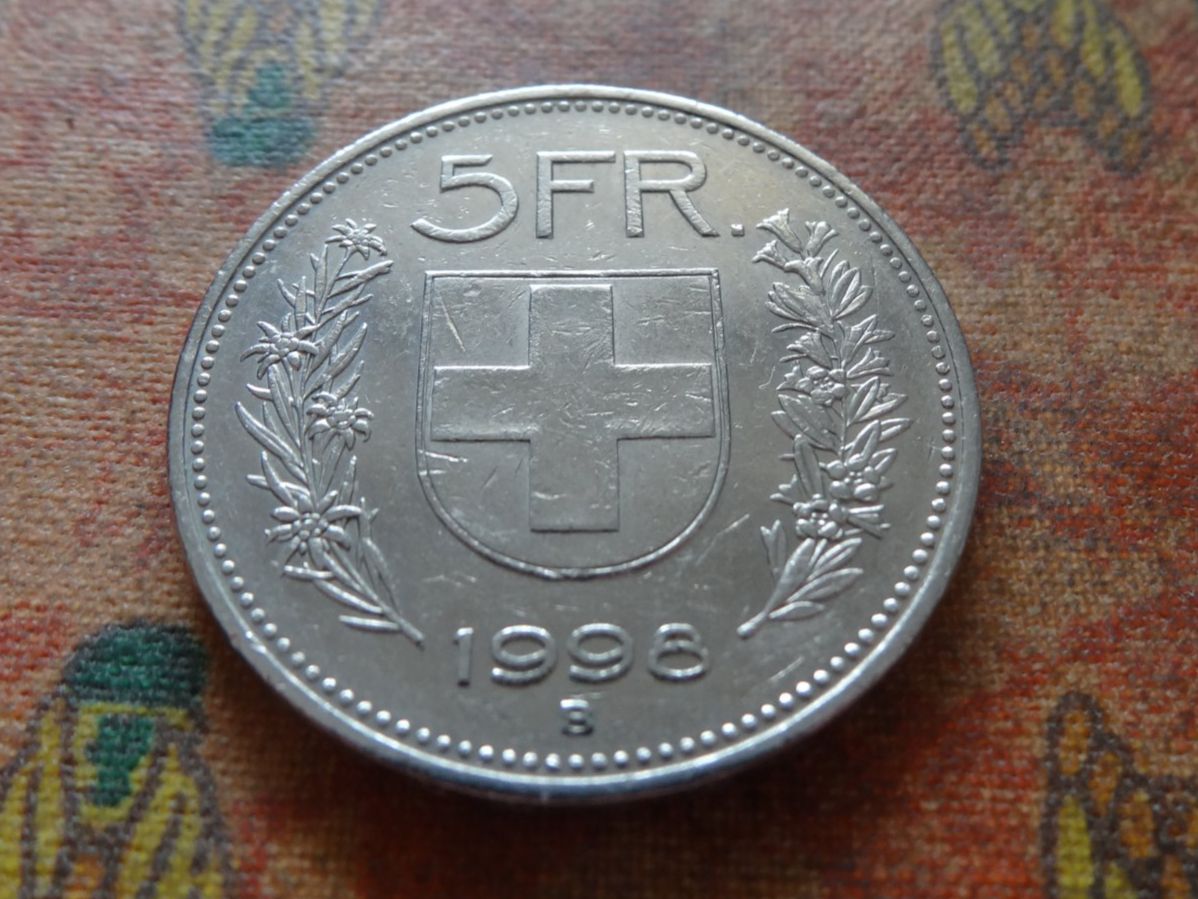 Tutti le monete: 5 Fr. 1998 – Usato da Romanel-sur-Lausanne venduto da Swift13