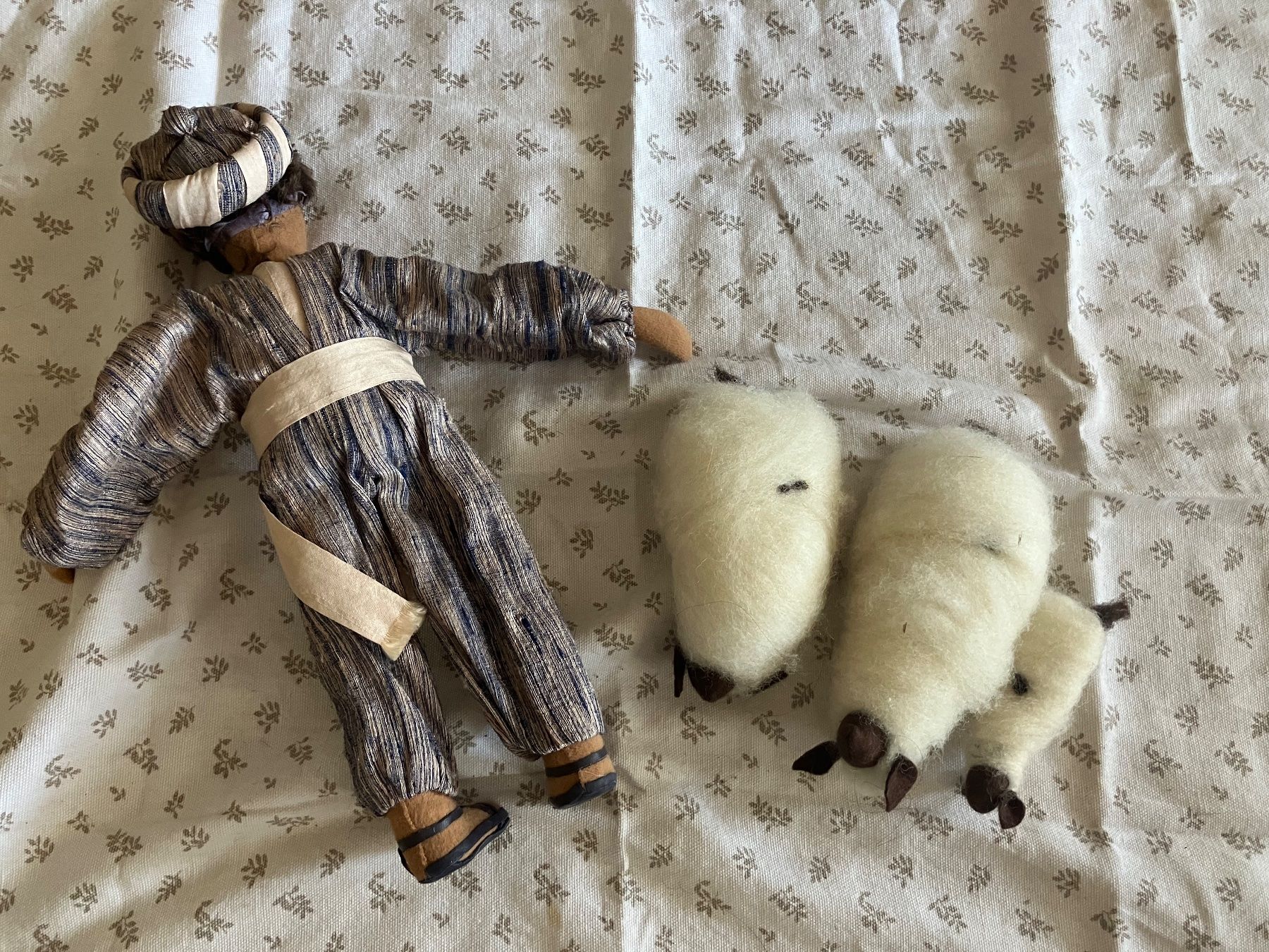 Statuette: Krippenfiguren Schwarzenberger Stoff – Usato da Balterswil venduto da Erbsli77 8
