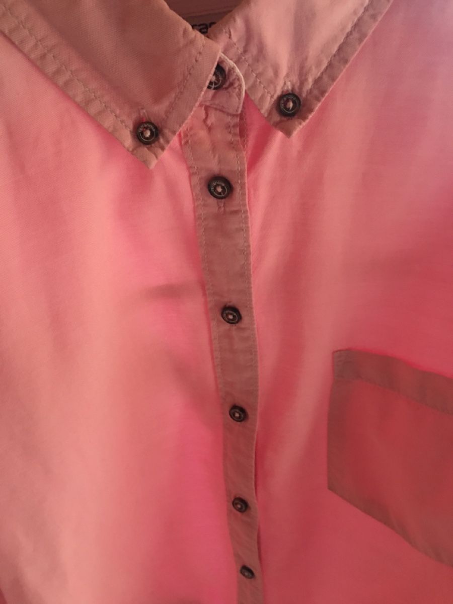 Camicette: Damenhemd Gr. 40 Rosa / rot Langarm Bluse To – Usato da Lauenen b. Gstaad venduto da Li-A8gut 1