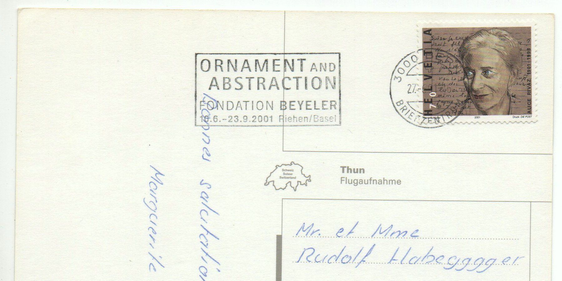 Cartoline postali: THUN Flugaufnahme – Usato da Jona venduto da philajona 1