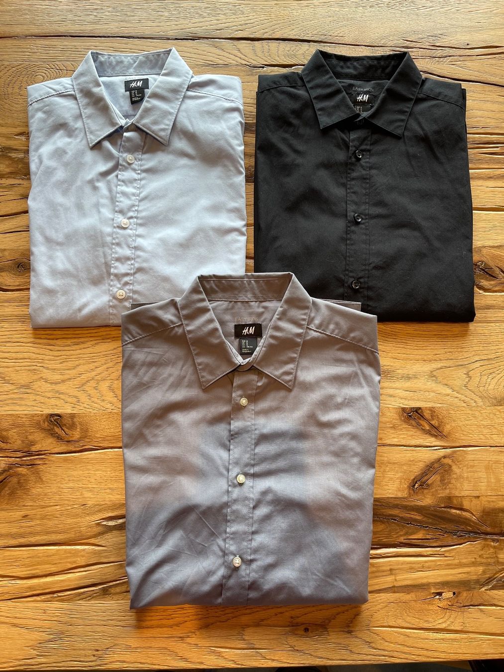 H&M Camicie: 3 Hemden H&M Gr. M Easy Iron, NEU – Nuovo (secondo la descrizione) da Fraubrunnen venduto da 5baechers
