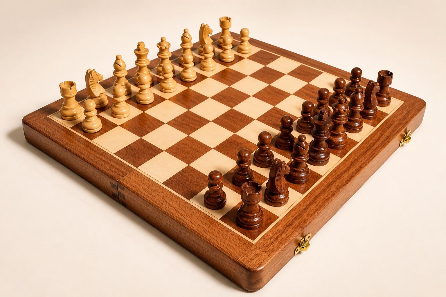 Giochi: Reiseschach Magnetisch aus Akazien & Buchsbaum – Nuovo e nell'imballaggio originale da Tägerig venduto da An777