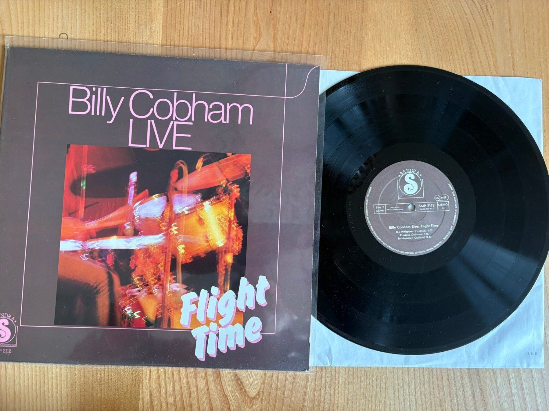 Dischi in vinile: Cobham, Billy - Live: Flight Time - DE - 1981 - Sandra Music – Usato da Zofingen venduto da big_r2gx