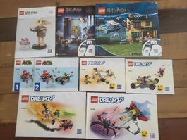 Notices LEGO Harry Potter & DREAMZzz seules - Lot 8 sets