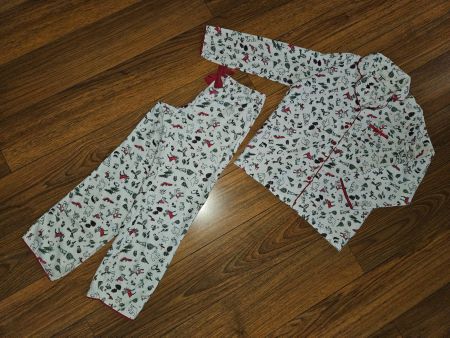 Winter / X-Mas Flanell Pyjama, oversized Gr. 164