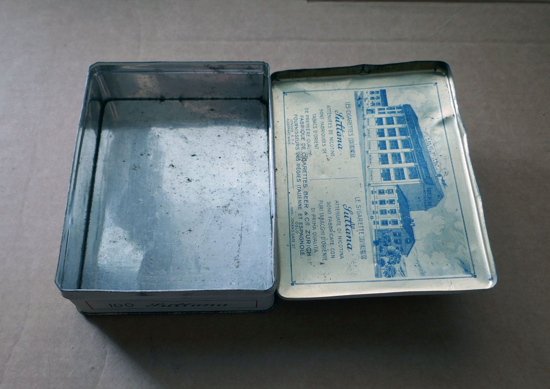 Autres tabacs: Sultana Beer Cigarettes Orientales Blechdose – D'occasion à Ehrendingen par Wolfmanjack 3
