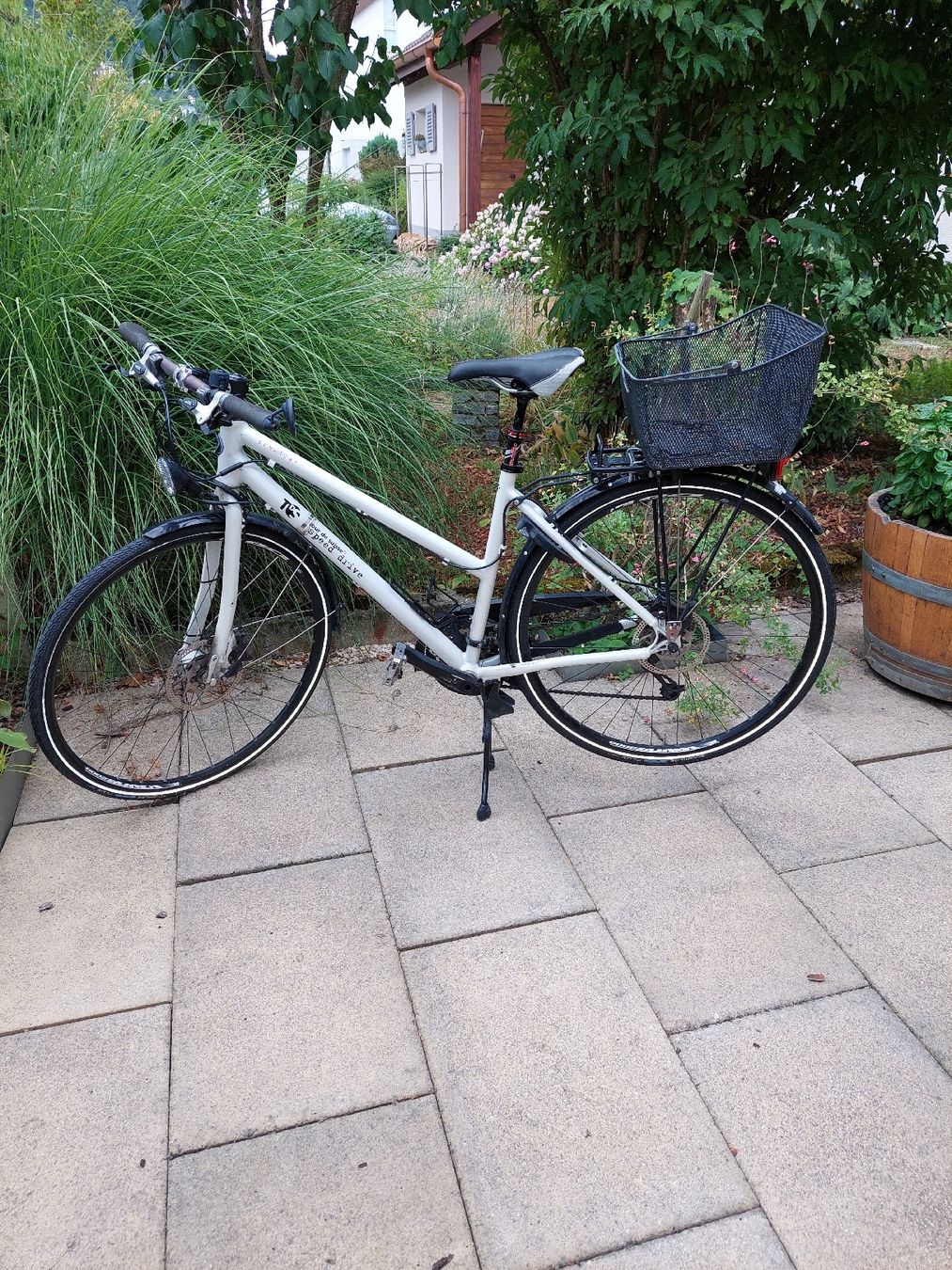 Velos: Damen Velo Scheller Speed Drive weiss mit Korb – Gebraucht aus Muttenz von bea_mmf9