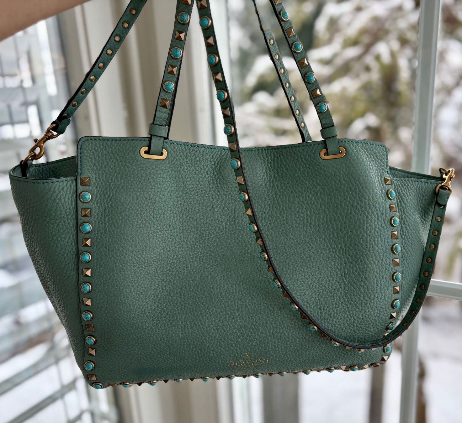 Valentino Borse da donna: Borsa Valentino blu-turchese – Usato da Rancate venduto da FiorAngela011