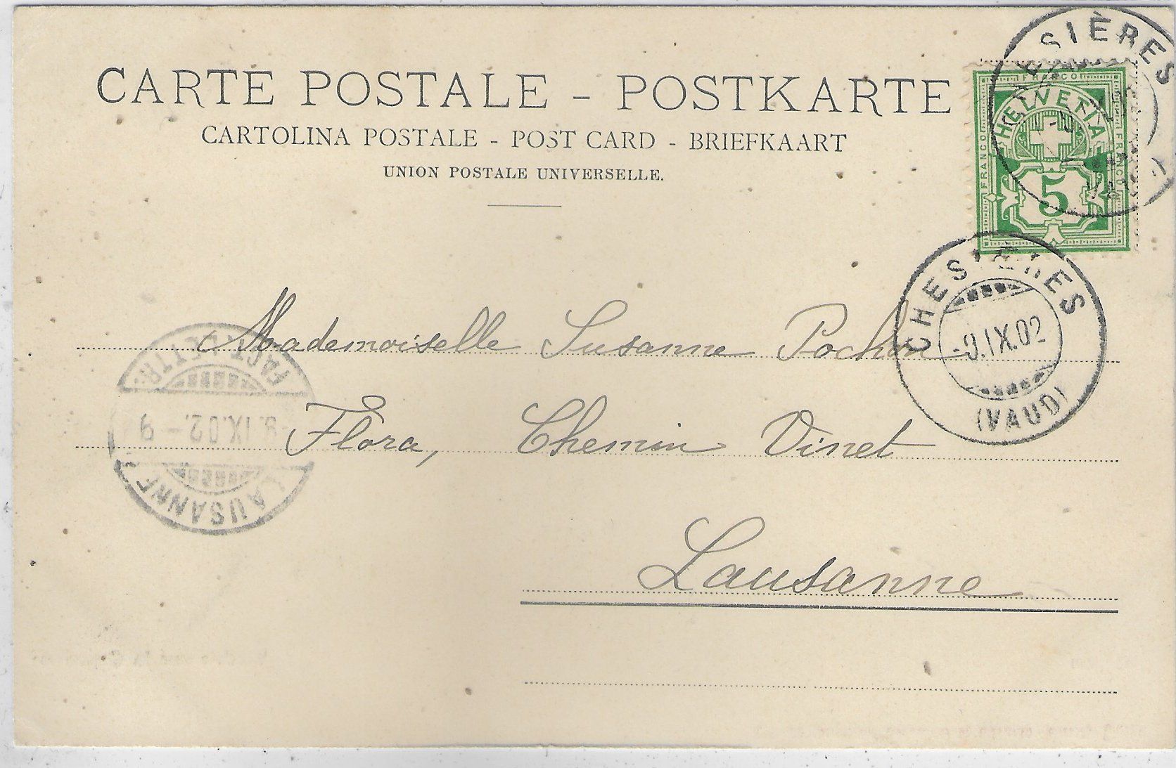 Cartoline postali: Gryon - Viaduc sur la Gryonne - Litho – Usato da Ettingen venduto da Kartenplanet 1