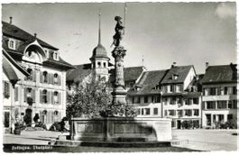 AK Zofingen Thutplatz 1951, gelaufen nach Degersheim