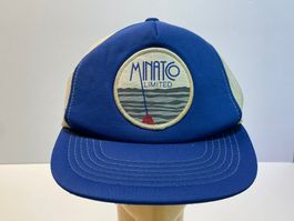 Vintage 80s trucker Kappe Minatco Limited See Korea Made