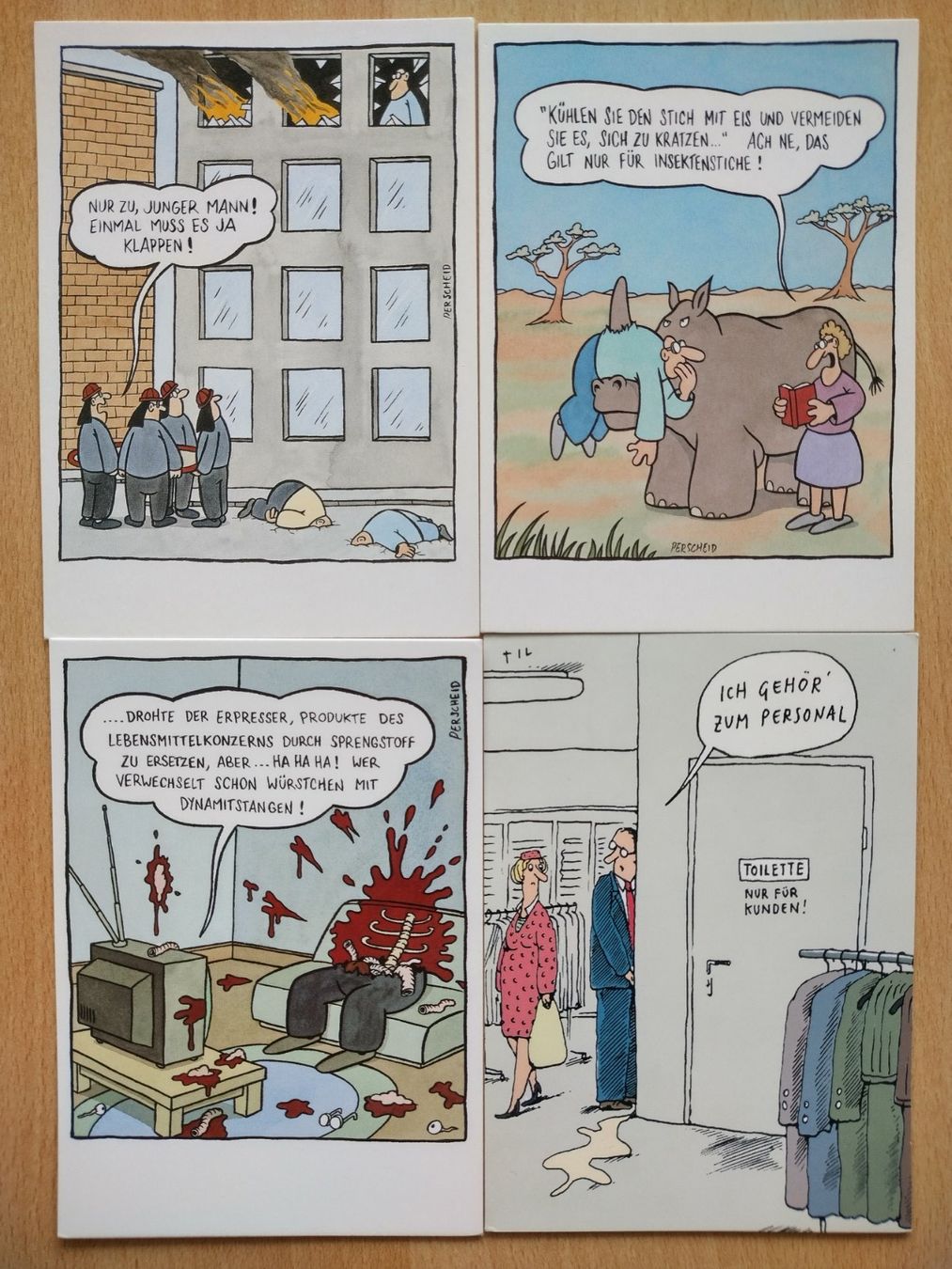Cartoline postali: Postkarten, Ansichtskarten, lustige Cartoons, u.a. Perscheid – Nuovo (secondo la descrizione) da Jona venduto da Argus36 3