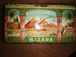 Antike Blechdose Bazara 100 Zigaretten. Ca. 1910-20