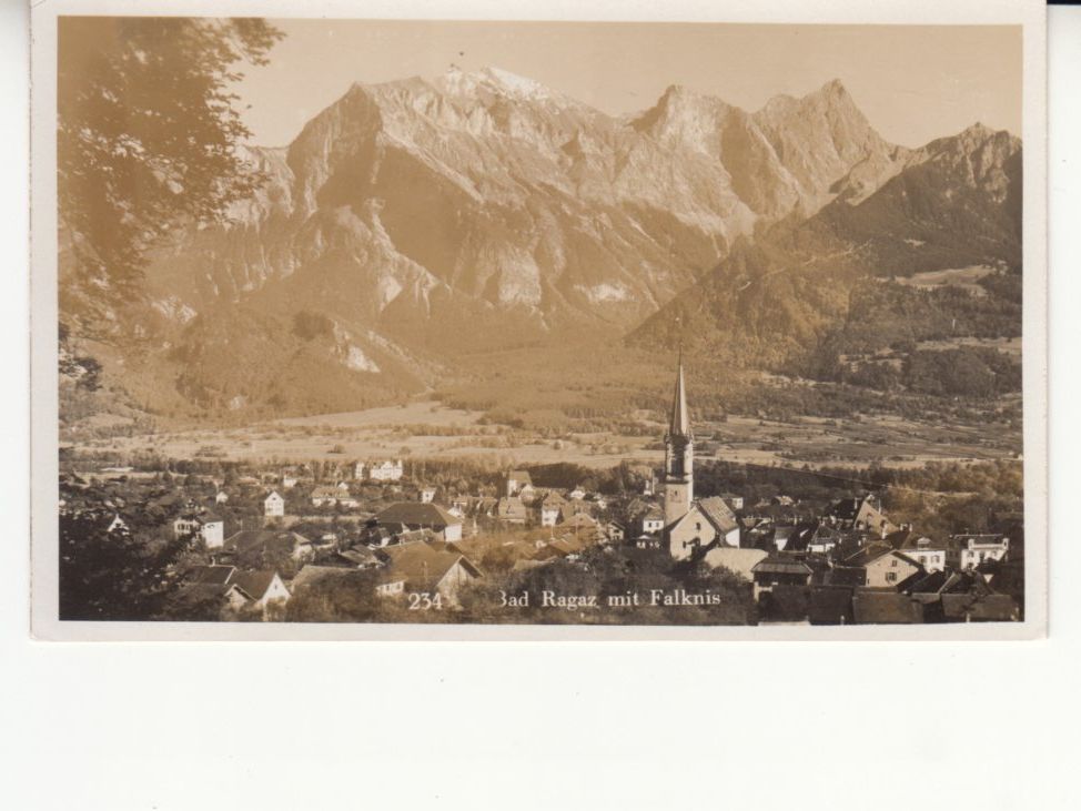 Ansichtskarten: Bad Ragaz ca. 1925 – Gebraucht aus Bürglen TG von StampGraf