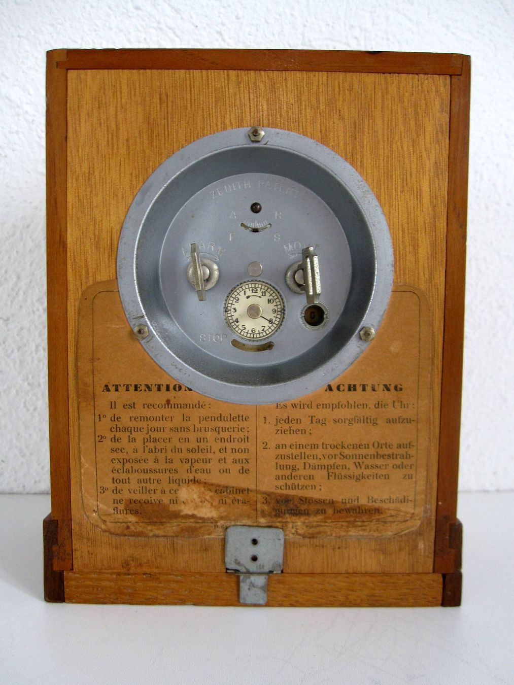 Zenith Orologi: Zenith Spar Wecker, Art Deco, ca. 1930 / 40 – Usato da Niederhelfenschwil venduto da snake9527 3