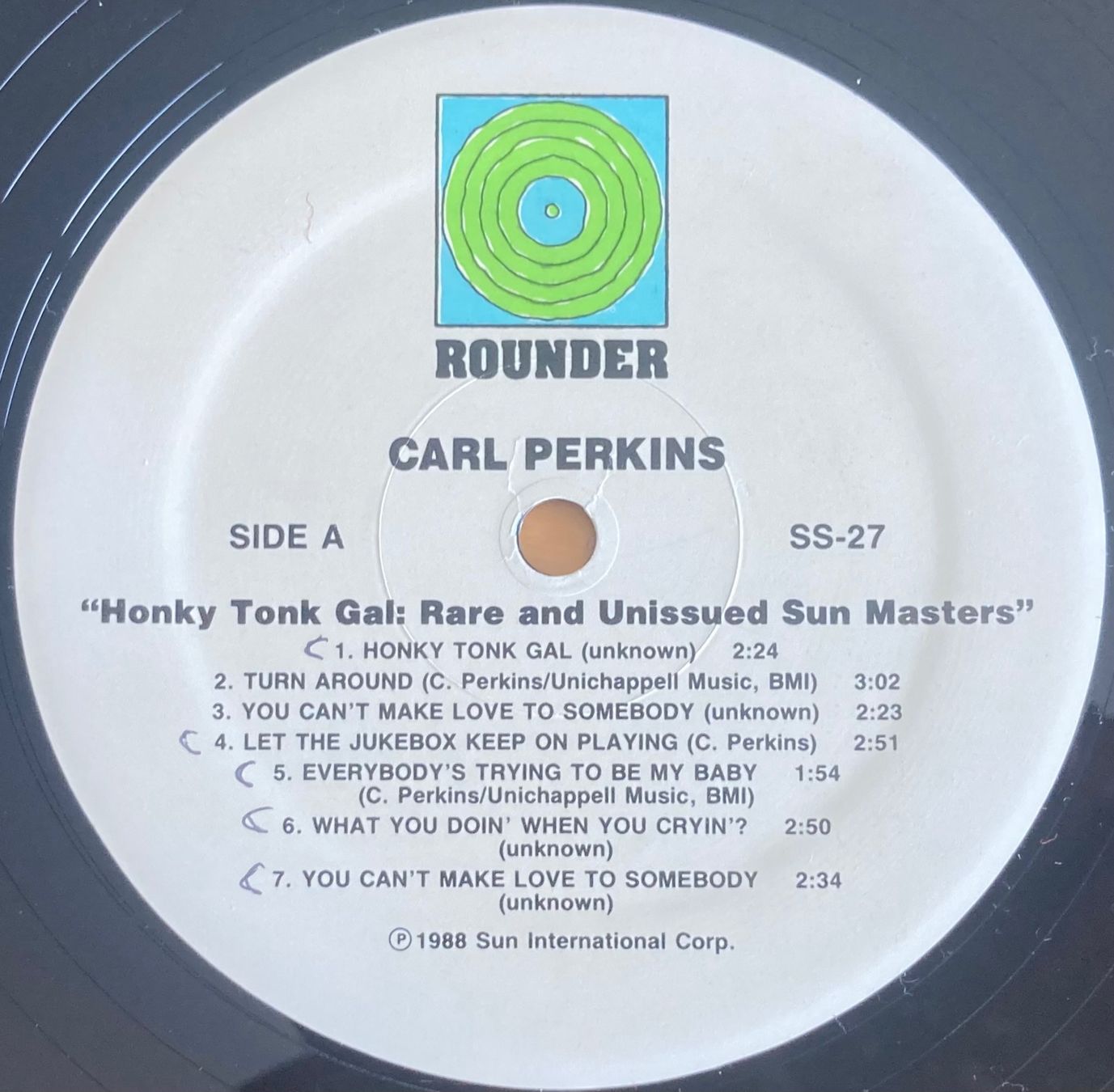 Vinyles: CARL PERKINS - HONKY TONK GAL – D'occasion à Poliez-Pittet par Newtown-Records 2