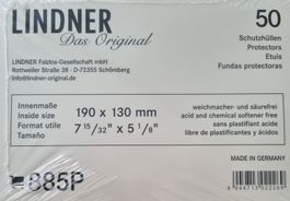 Lindner Schutzhüllen 190 x 130 mm 50 Stk. Neu