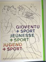 Plakat Hans Erni Jugend und Sport Grösse F4 original