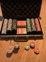 Pokerkoffer Las Vegas Design mit Chips und Karten Set