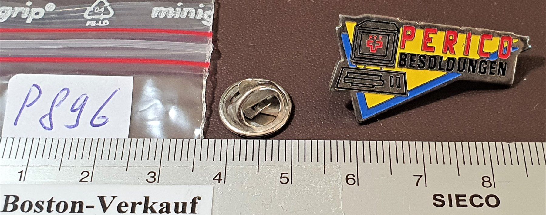 Placchette & Badge: P896 - Pin Post PTT Perico Besoldungen – Usato da Reinach BL venduto da Boston-Verkauf 1