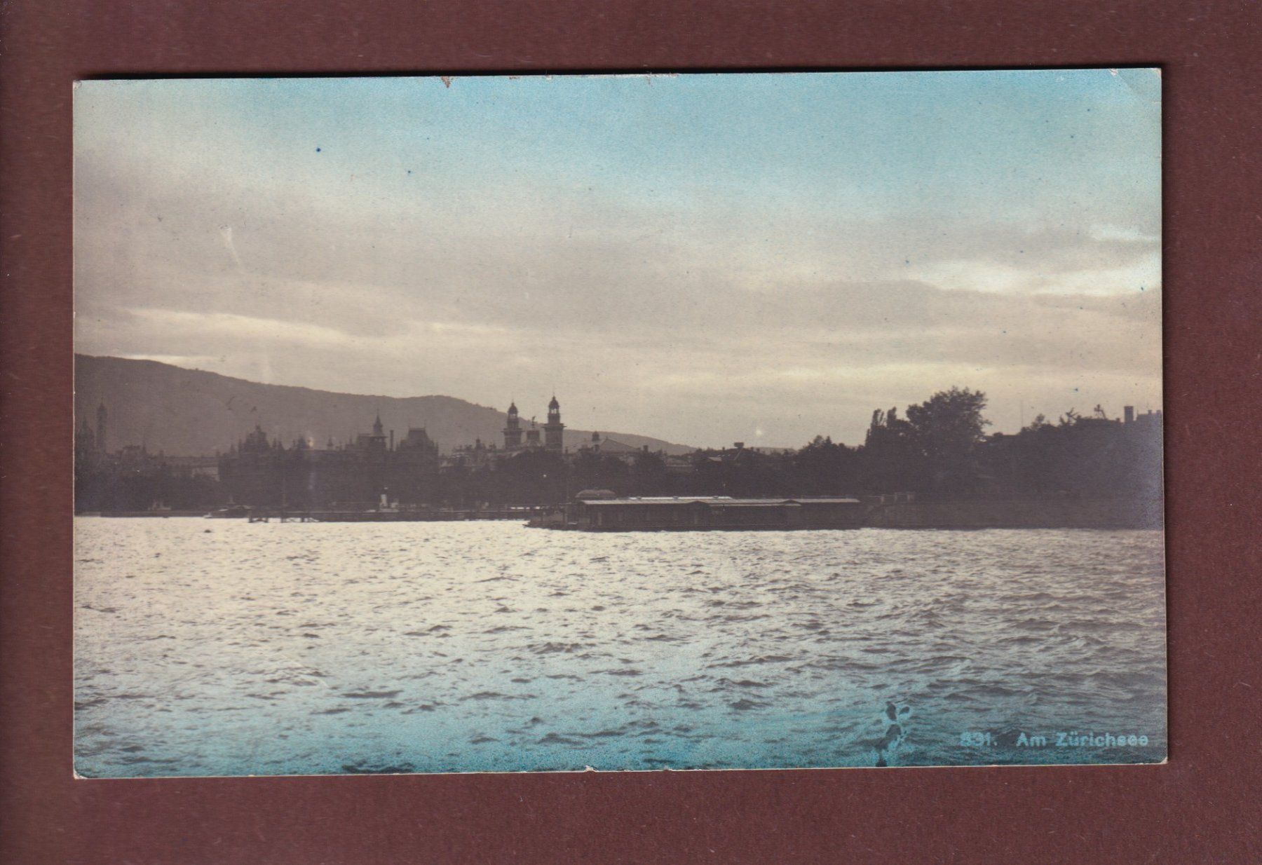 Cartoline postali: Am ZÜRICHSEE - 1912 – Usato da Pully venduto da nicecards