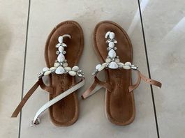 Süss! Sandalen mit Schmucksteinen von Tamaris Gr. 39 somm...