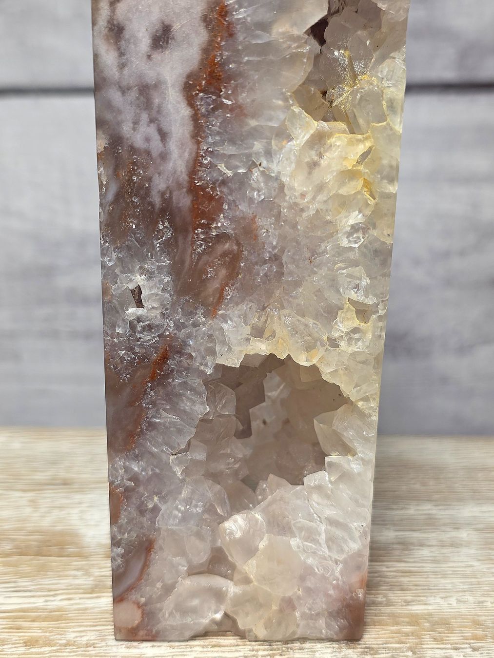 Minerali & Pietre curative: Drusiger Pink Amethyst Obelisk 585g – Nuovo e nell'imballaggio originale da Matzingen venduto da Shay_Crystalz 3