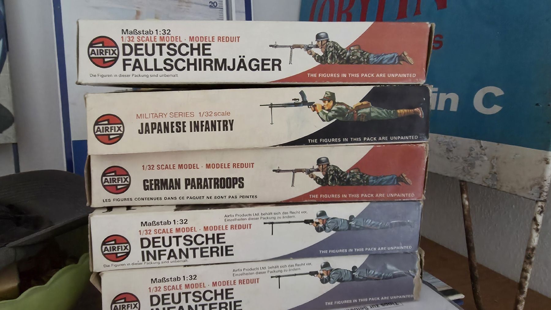 Giocattoli: Airfix Konvolut gemischt 1: 32 – Usato da Ettingen venduto da 1964erNachtzugfahrer 6