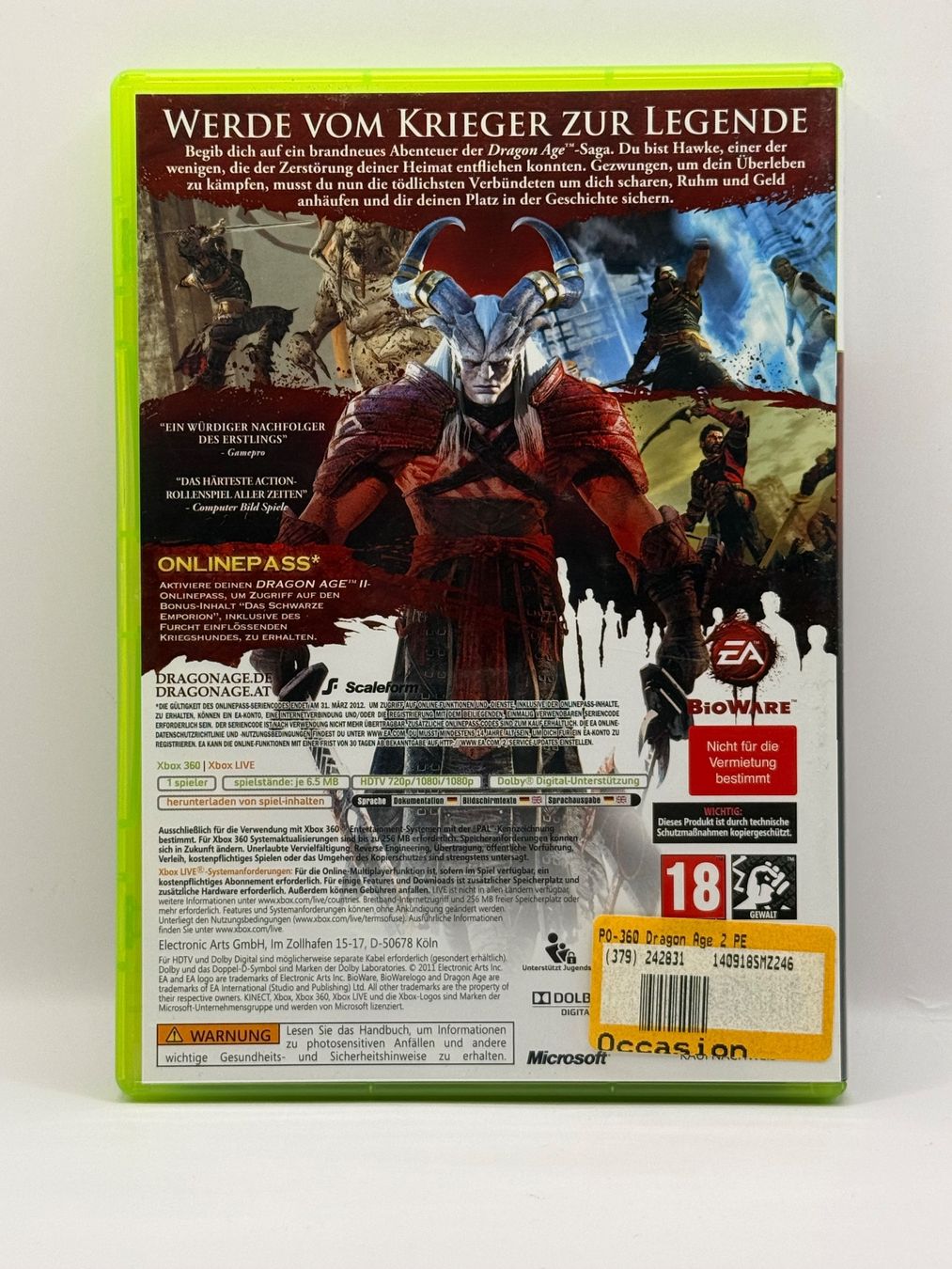 Giochi: Dragon Age II - XBOX 360 - CIB – Usato da Dietikon venduto da gab_qz7y 1