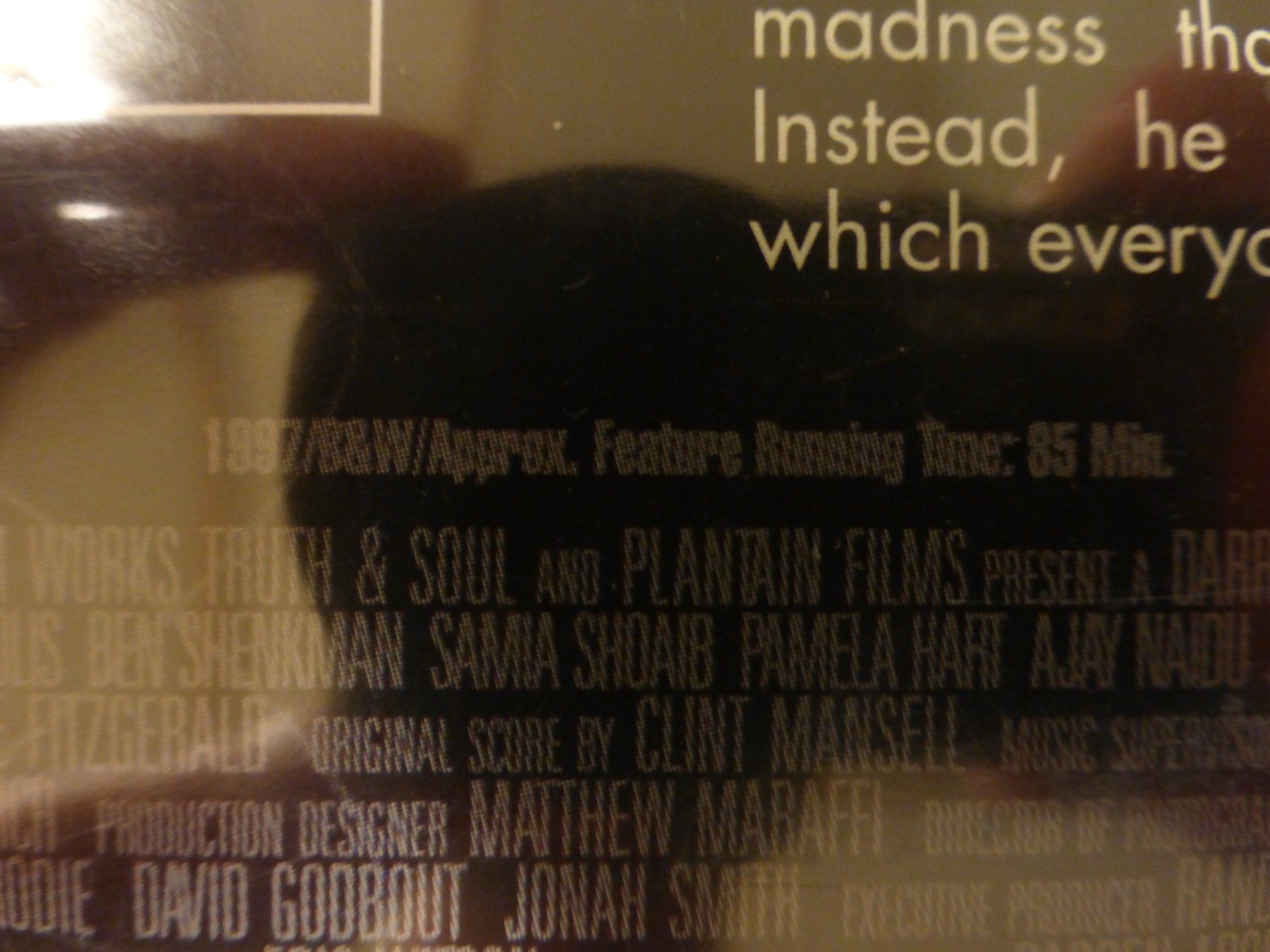 Tutti i DVDs: PI Darren Aronofsky Sci-Fi Drama DVD – Usato da Zumikon venduto da psisound 4