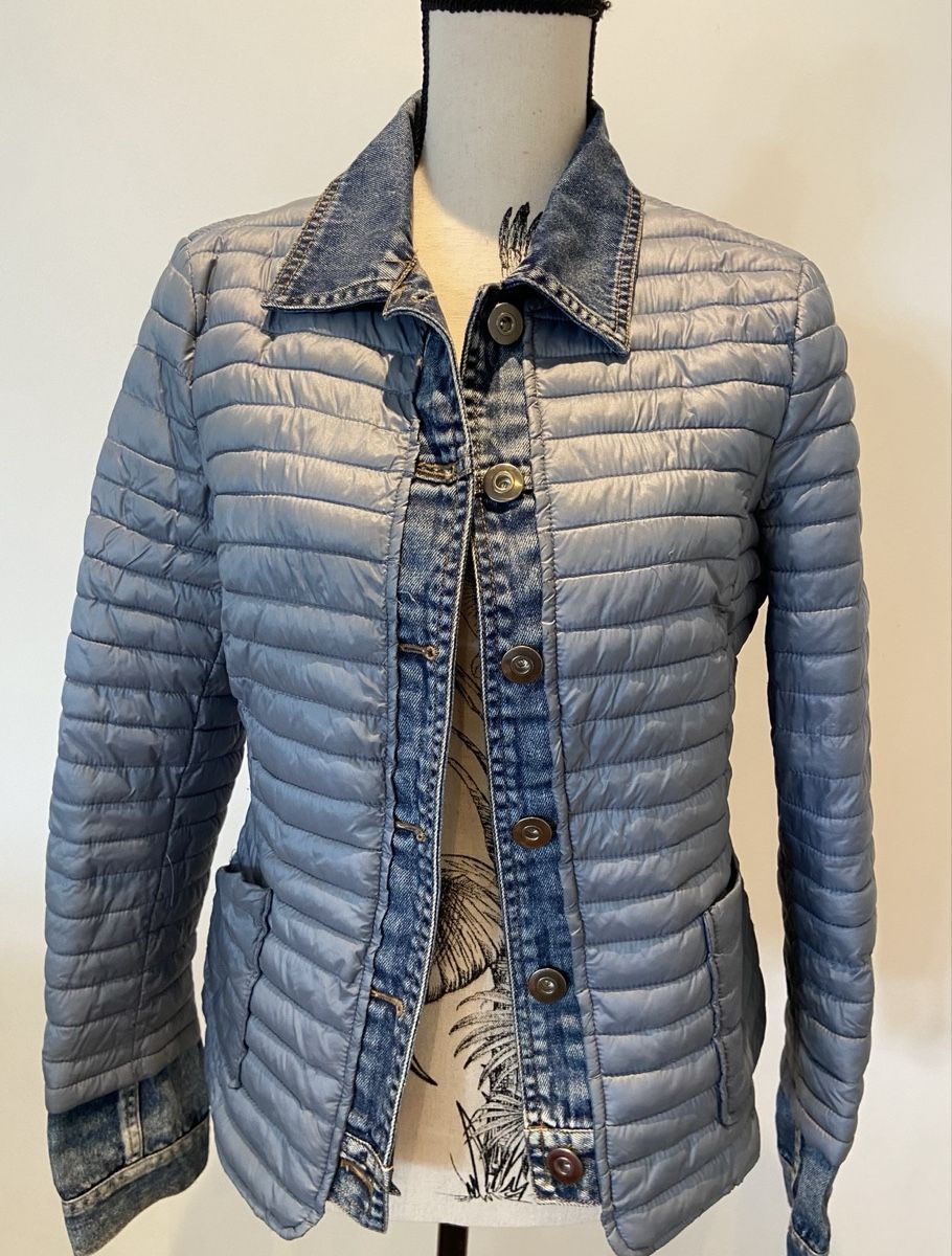 Vestes: Jeansjacke mit Stepp-Einsatz Gr. S/M – Neuf (Voir description) à Affoltern am Albis par Vsyra