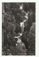 Postkarte: Fenster zum Wasserfall, Das Park Hotel Giessbach