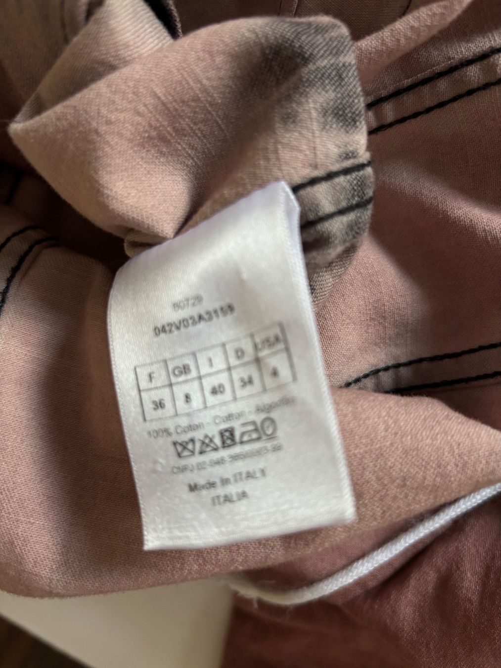 Dior Giacche: DIOR ,taillierter Blazer, Tie-day print, rostrost/schwarz 34 – Usato da Herrliberg venduto da mayfi 8